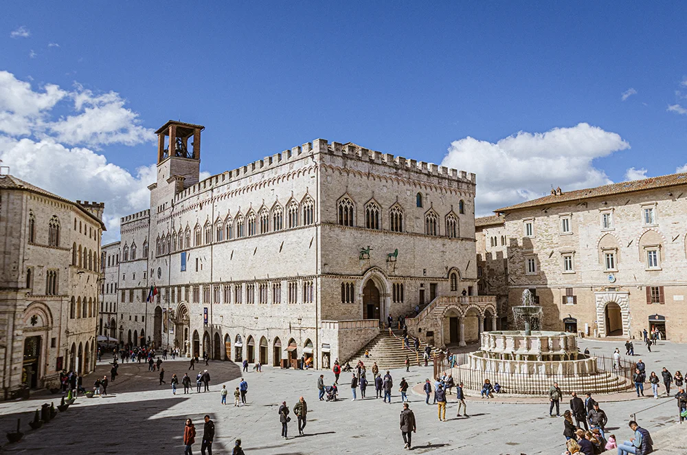 Piazza IV Novembre e Palazzo dei Priori a Perugia